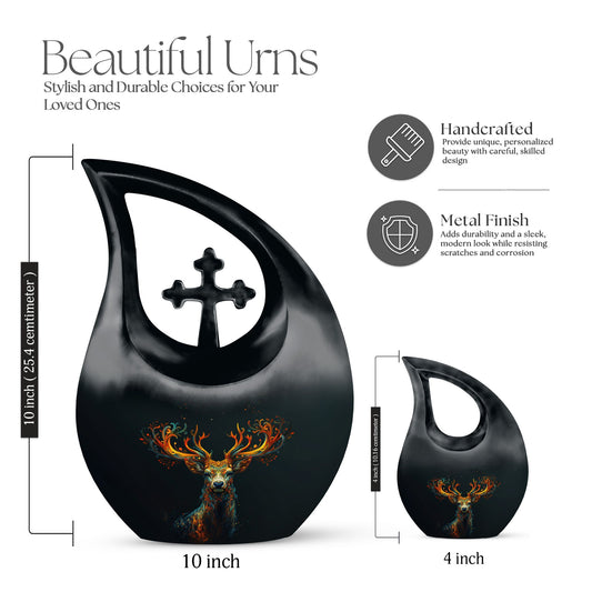 Mystical Flame Stag Urn