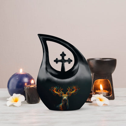 Mystical Flame Stag Urn