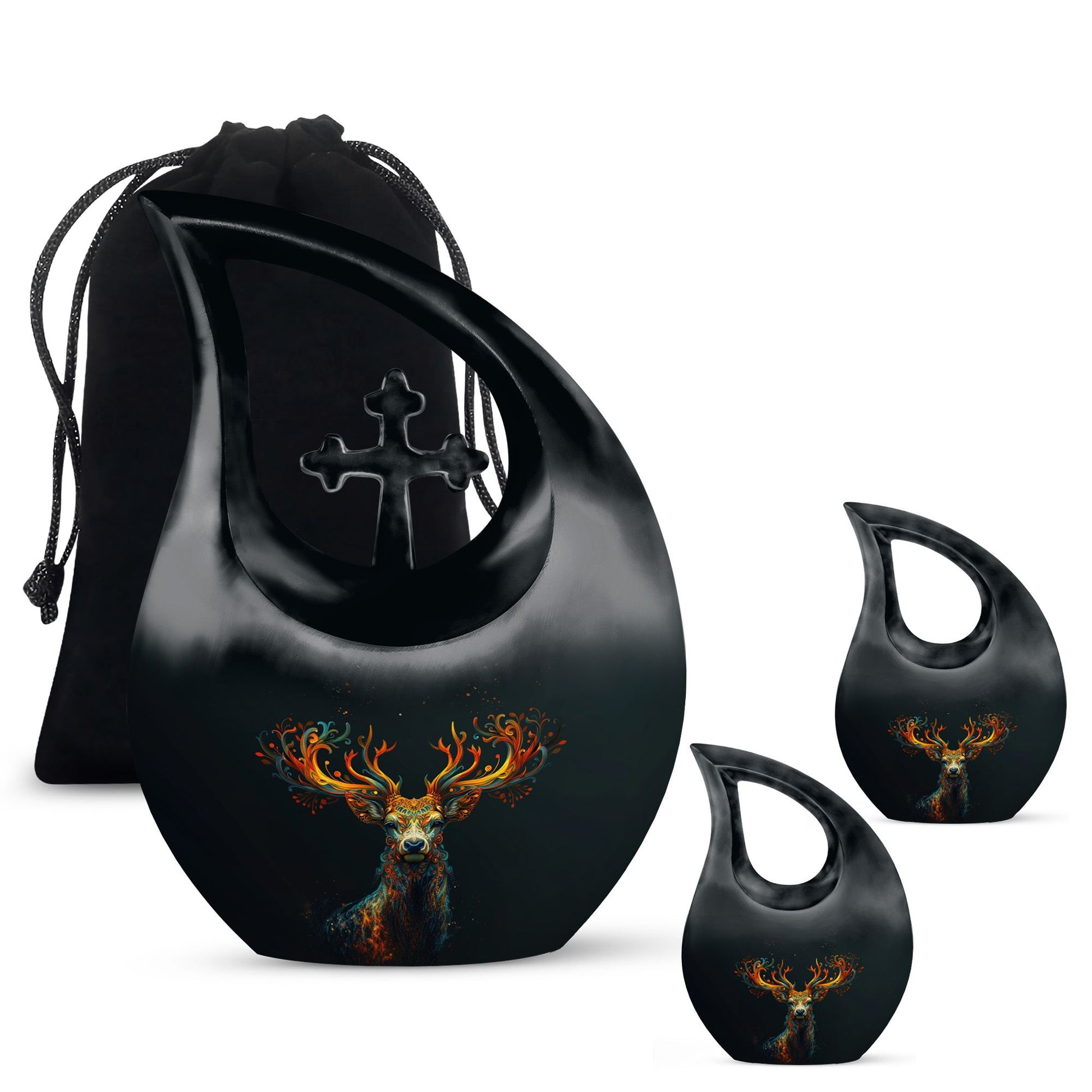 Mystical Flame Stag Urn