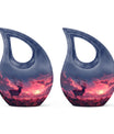 Deer Burial Urn with Beautiful Scenic Design – Unique Urn for Women