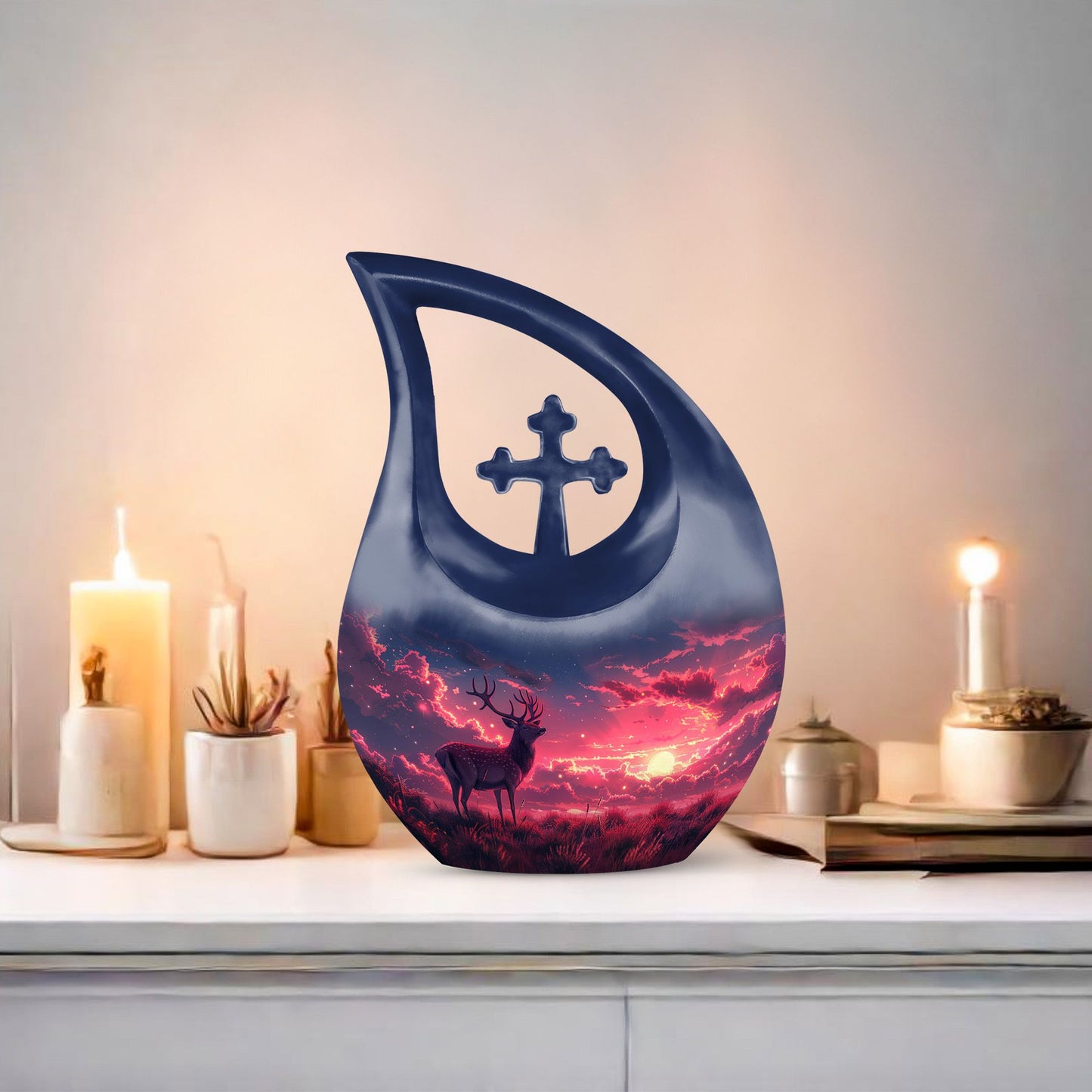Crimson Twilight Vigil Urn, 
