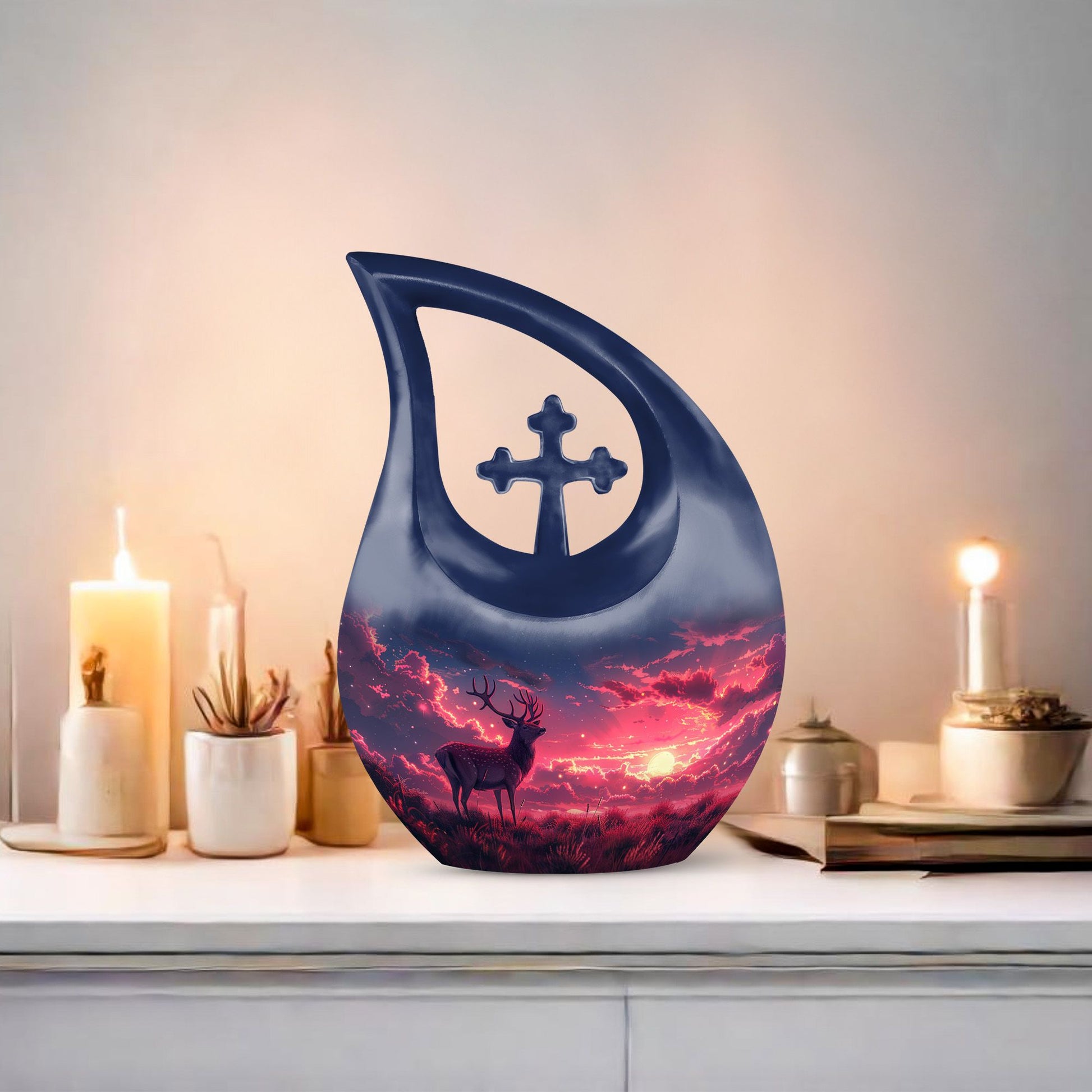Crimson Twilight Vigil Urn, 