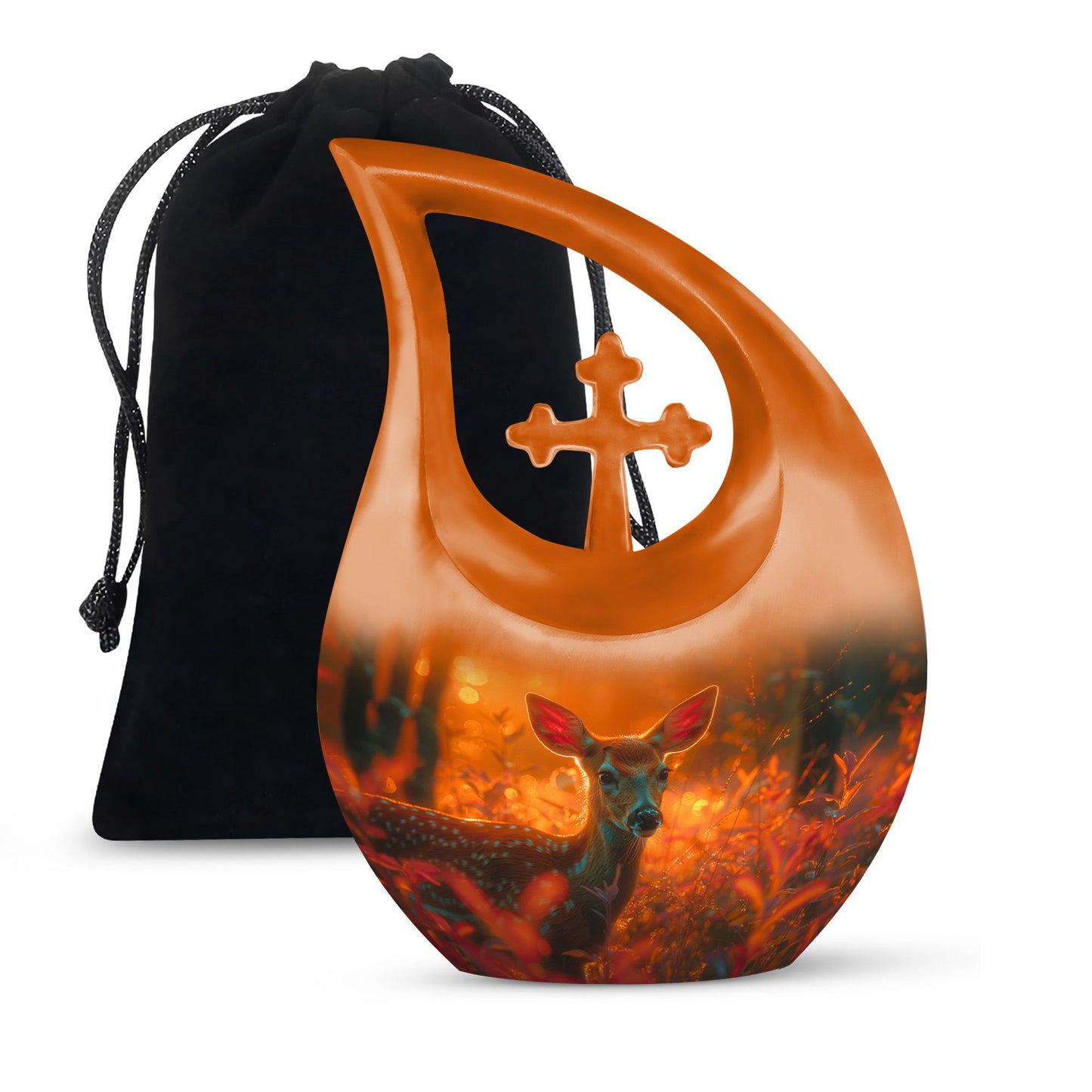 10-inch Golden Hour Fawn Urn 