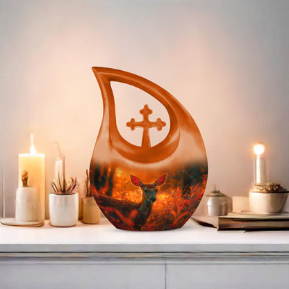 10-inch Golden Hour Fawn Urn 