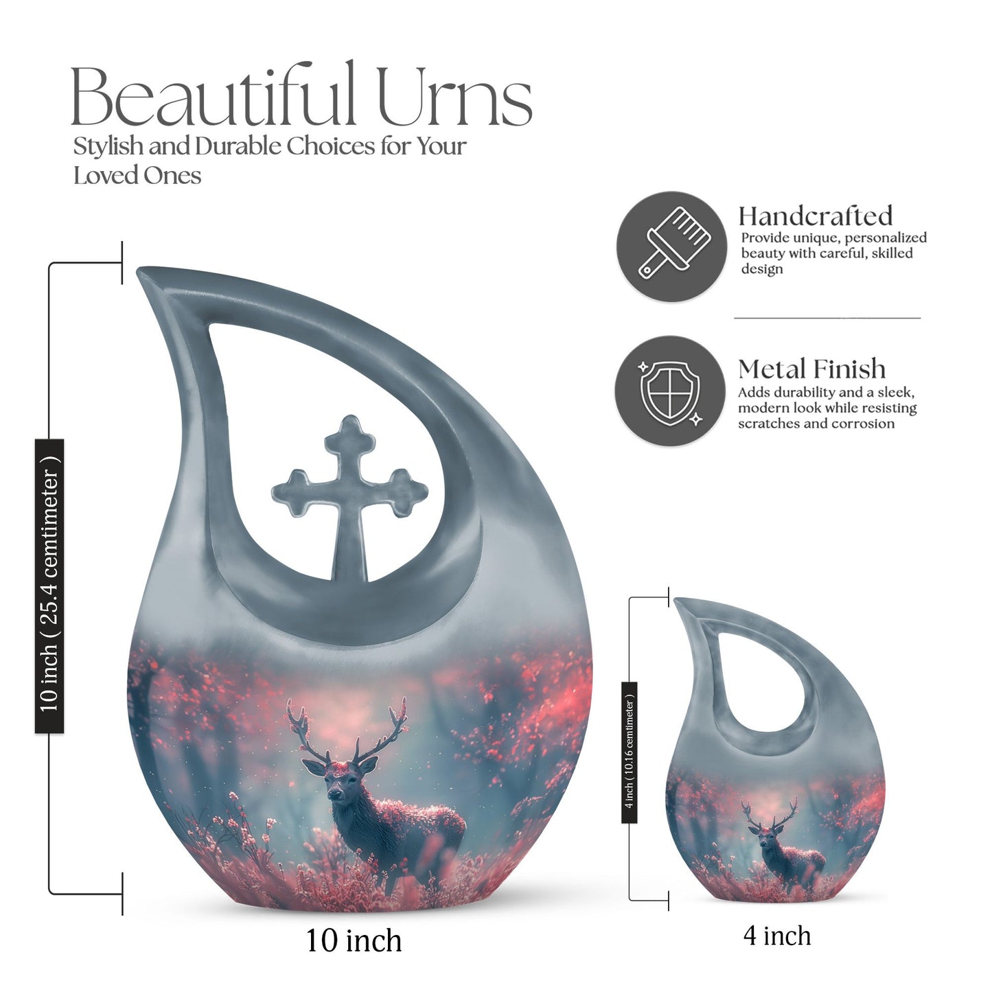 Enchanted Deer Grove Urn, 
