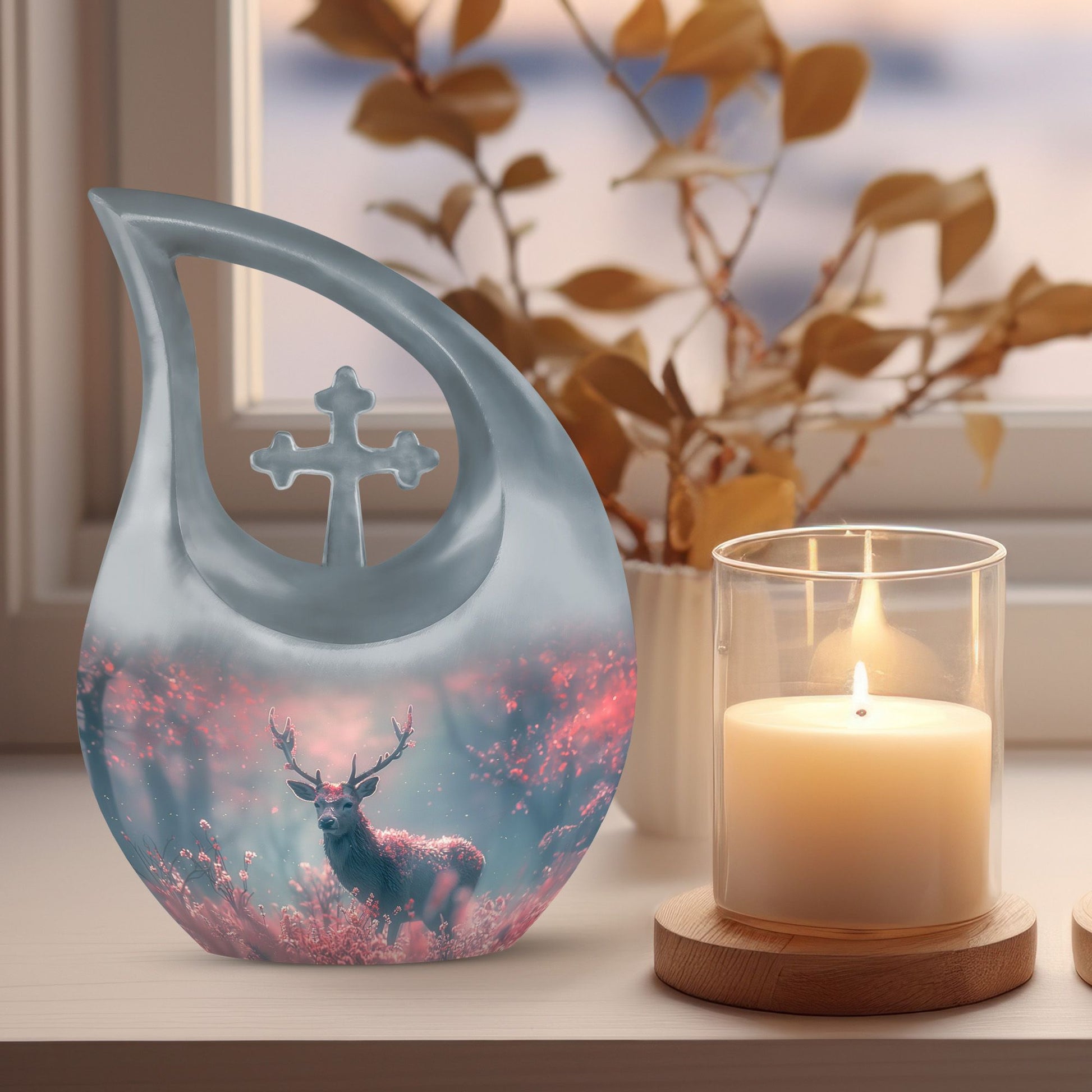 Enchanted Deer Grove Urn, 