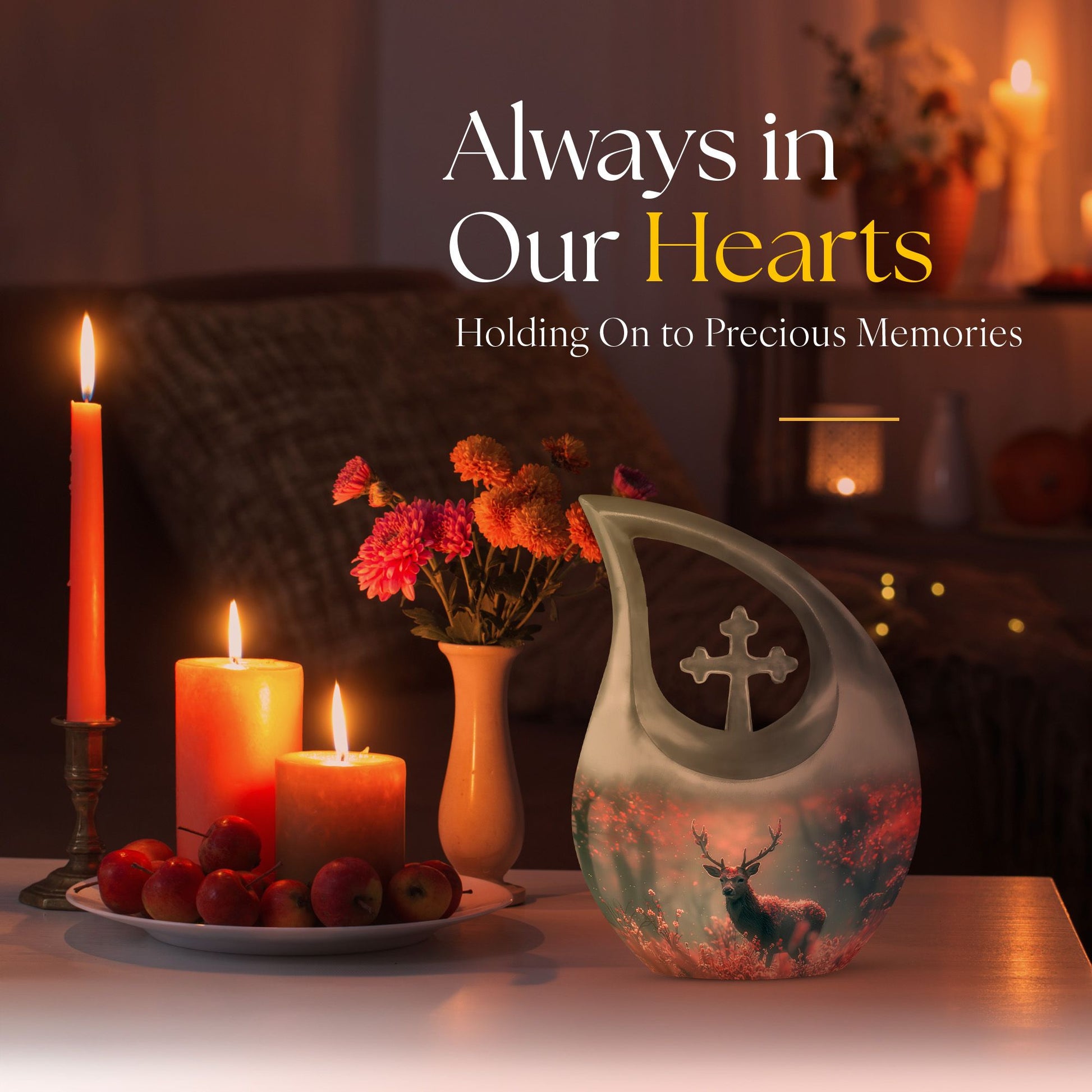 Enchanted Deer Grove Urn, 