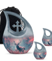 Elegant Pink Deer Cremation Urn – Beautiful Wildlife Memorial Urn for Ashes