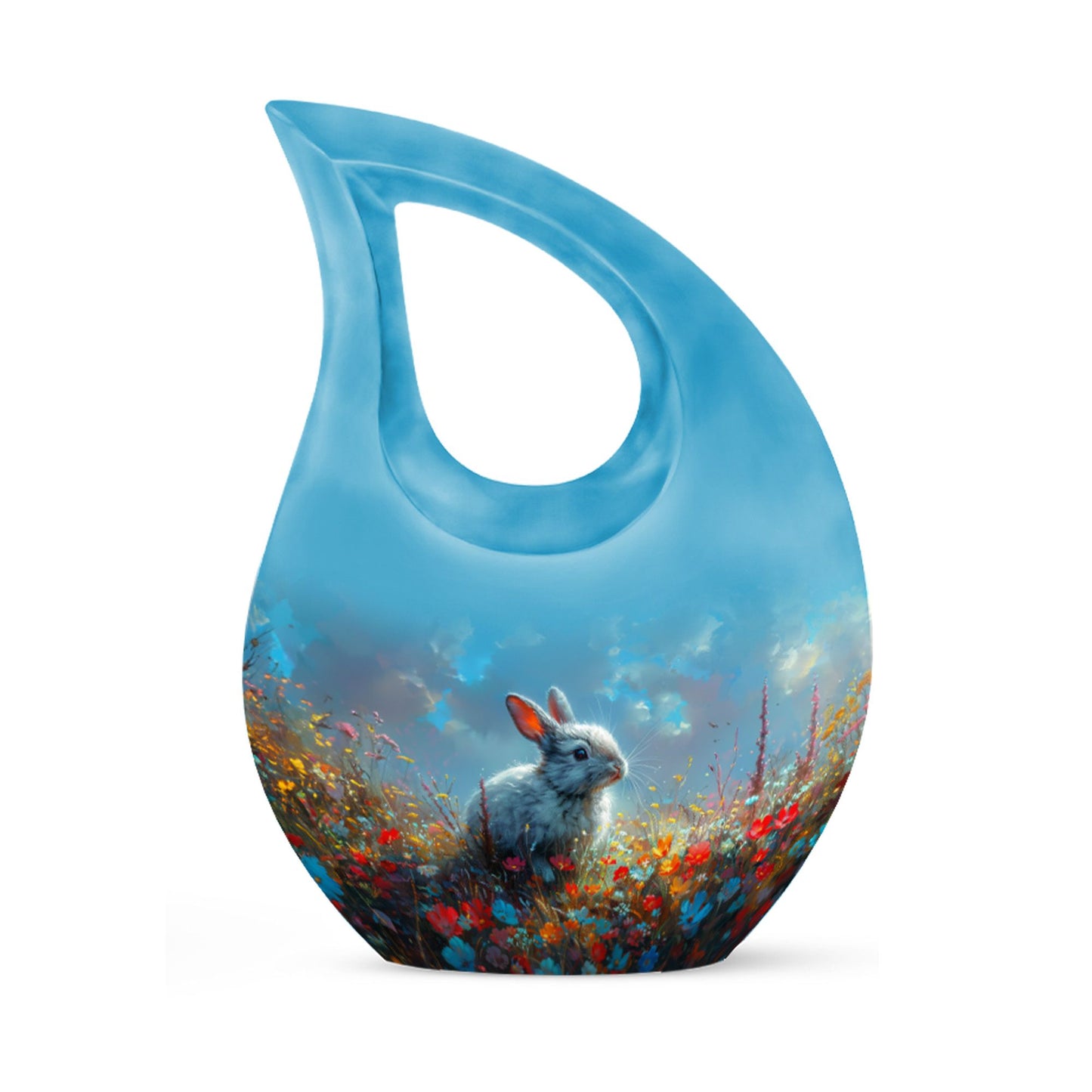 Colorful Personalized Pet Memorial Urn for Pet Ashes - 10-inch, 200 cu in - Yatskia