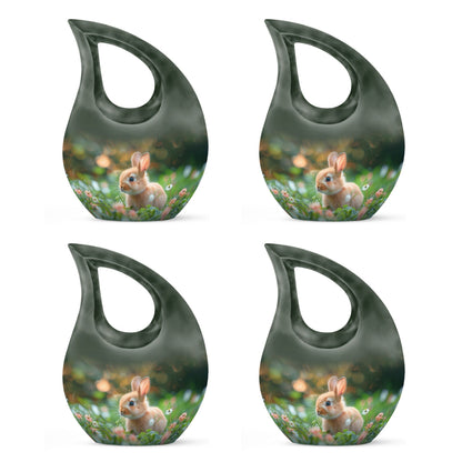 10-inch Twilight Garden Rabbit Urn 