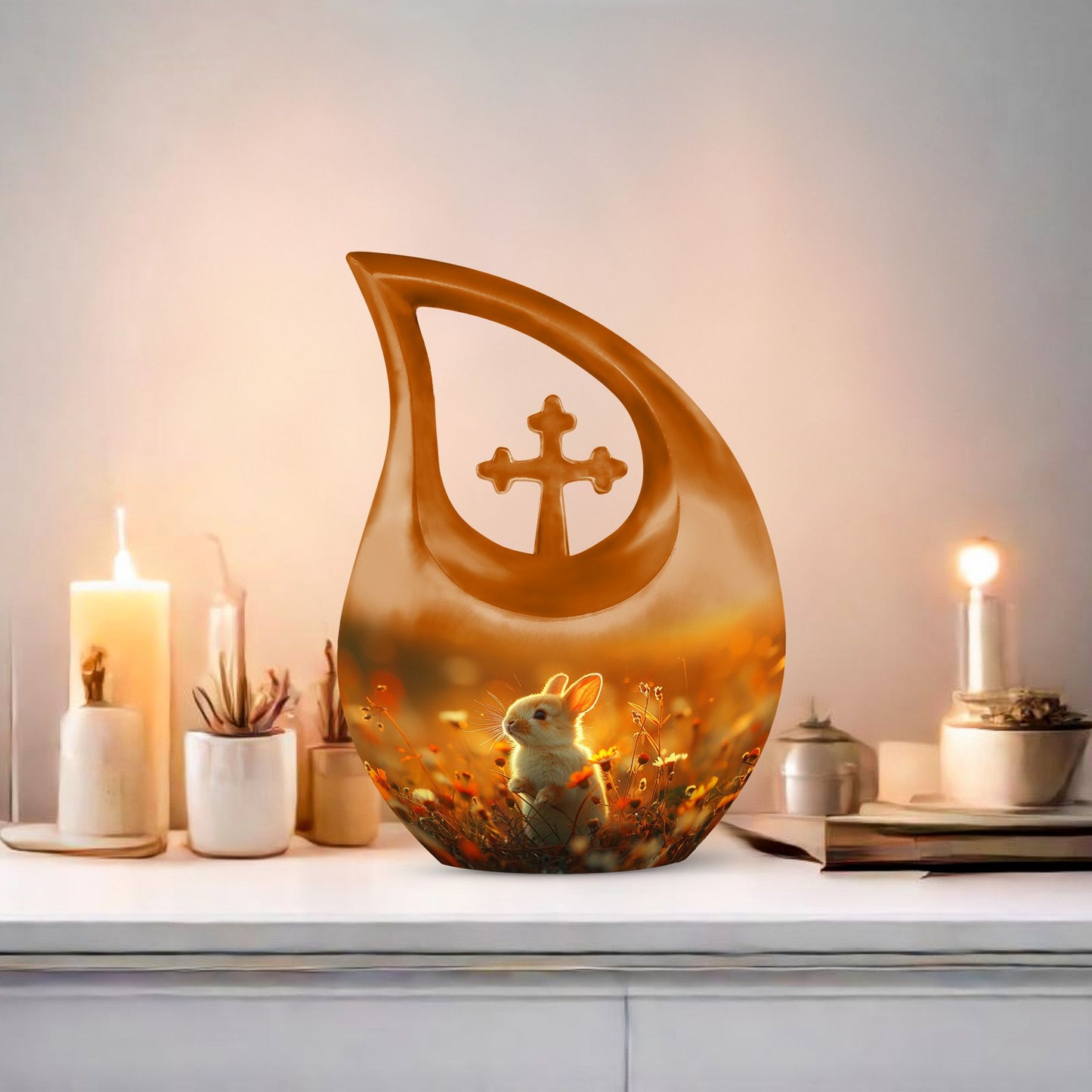 Aluminium Sunset Bunny Bliss Urn