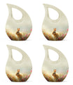 Baby Bunny Rabbit Urn – Beautiful Floral Design Memorial for Pet Remains