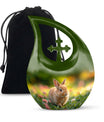 10 Inch Twilight Garden Bunny Urn