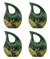 Summer Bunny Burial Urn - Decorative Unique Urns For Burial Ashes
