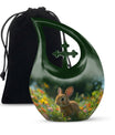 Summer Bunny Burial Urn - Decorative Unique Urns For Burial Ashes