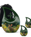 Summer Bunny Burial Urn - Decorative Unique Urns For Burial Ashes