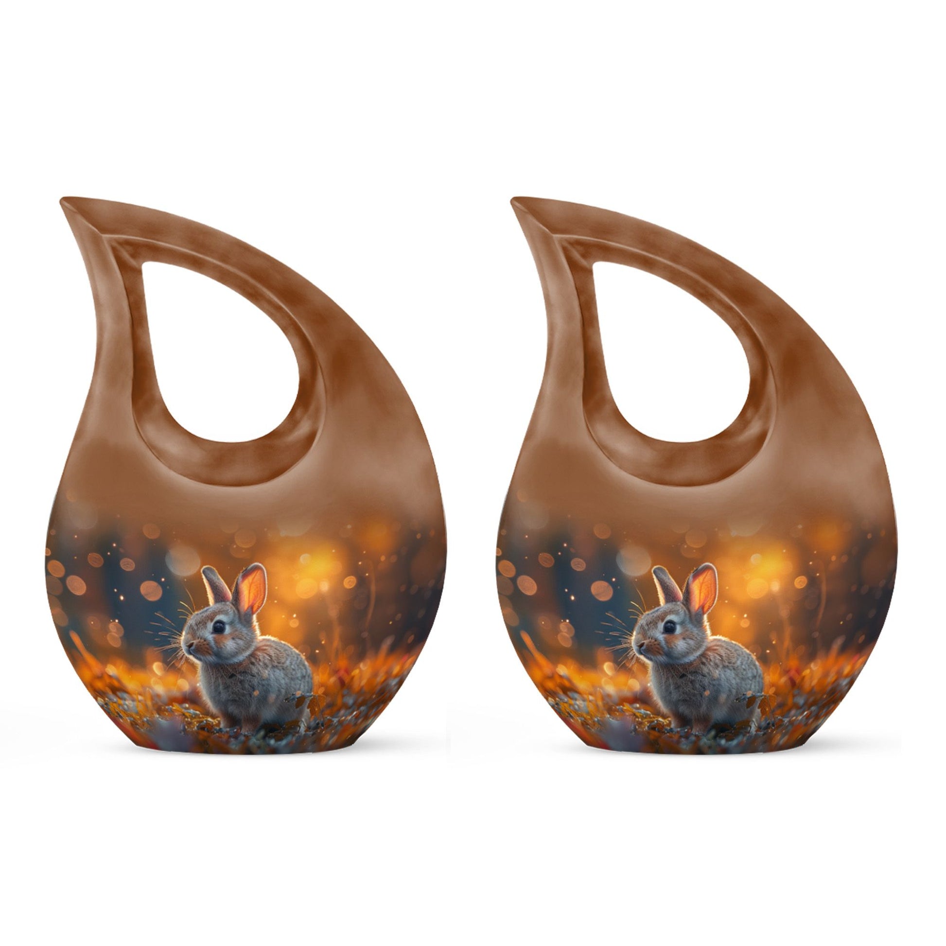 Golden Hour Bunny Urn,