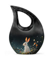 10-inch Moonlit Meadow Bunny Urn 