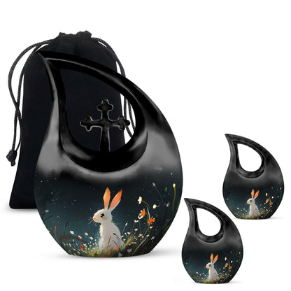 10-inch Moonlit Meadow Bunny Urn 