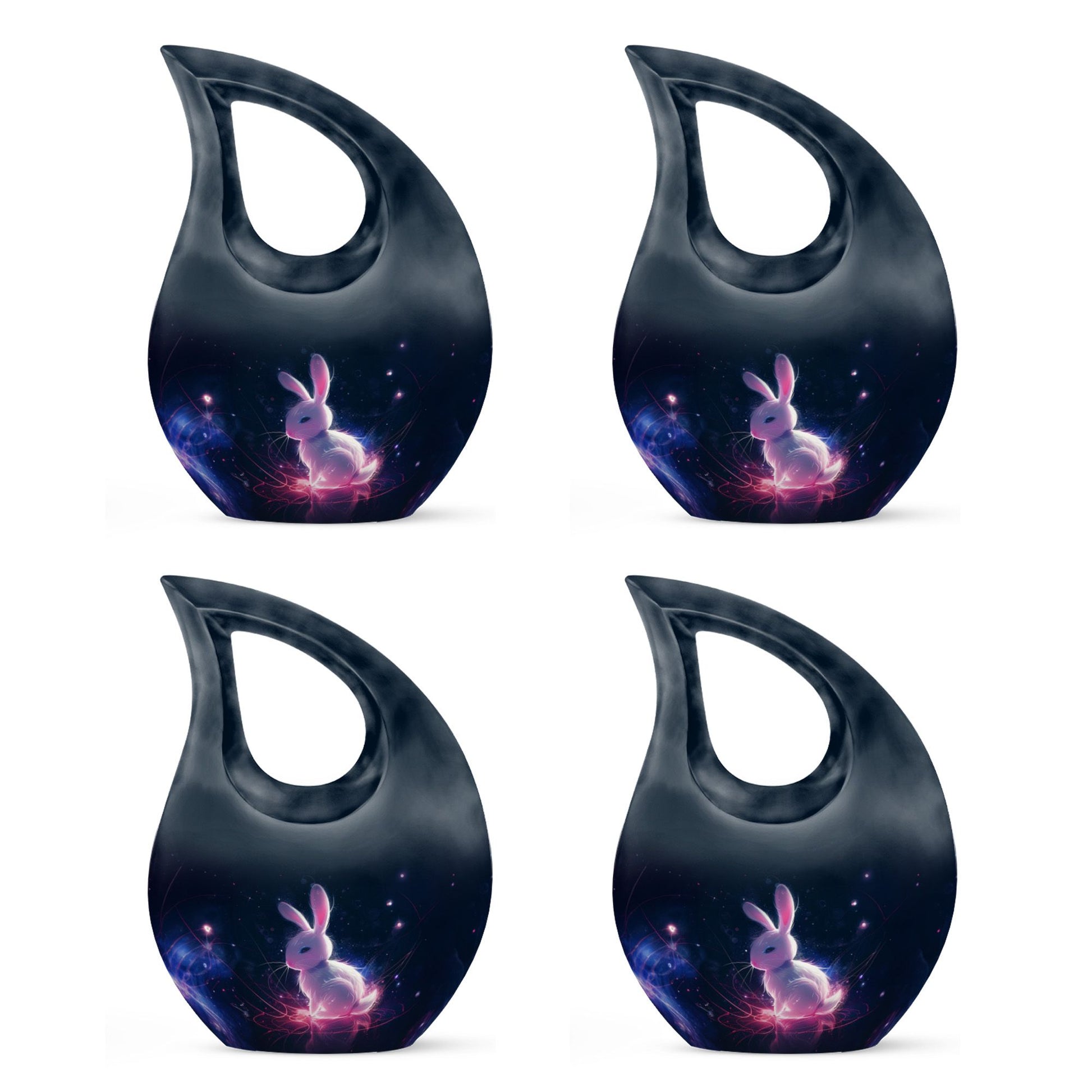 Baby Bunny Rabbit Urn - Large Memorial Funeral Urn For Ashes