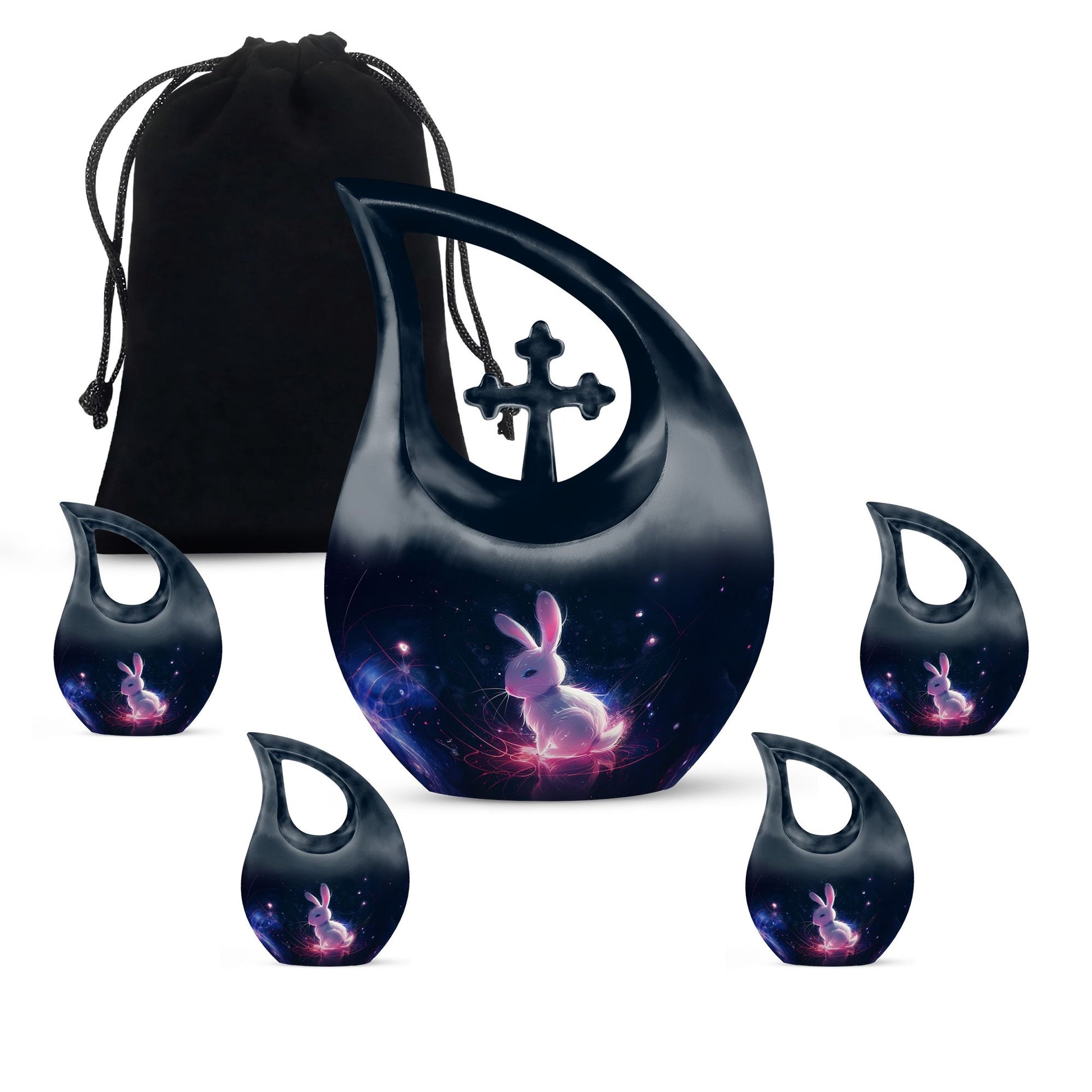 Baby Bunny Rabbit Urn - Large Memorial Funeral Urn For Ashes