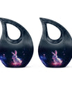 10-inch Cosmic Glow Bunny Urn,