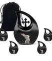 Black Baby Bunny Cremation Urn - Mini Urns For Pet Ashes
