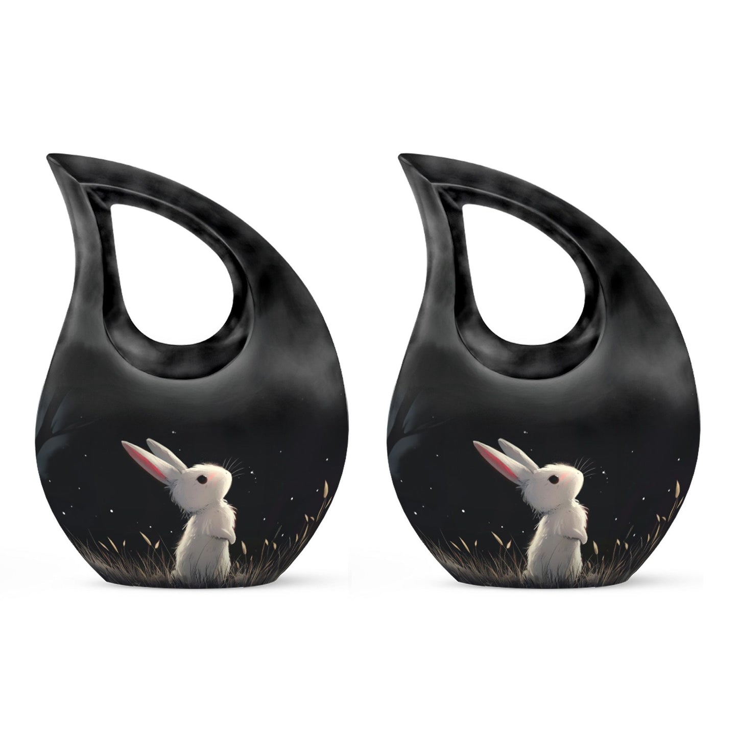 10-inch Starry Night Bunny Urn, 