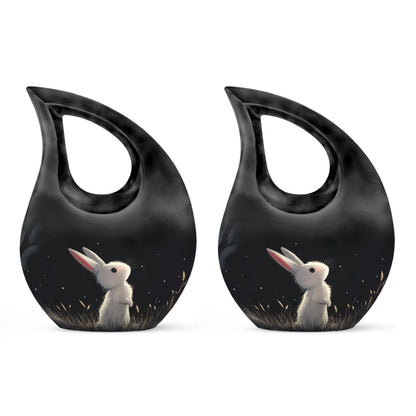 10-inch Starry Night Bunny Urn, 