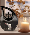 10-inch Starry Night Bunny Urn, 