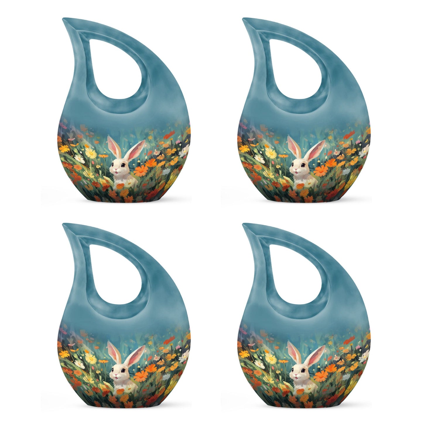 Colorful Personalized Pet Cremation Urn for Pet Ashes - 10-inch, 200 cu in - Yatskia