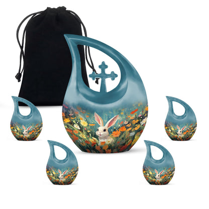 Colorful Personalized Pet Cremation Urn for Pet Ashes - 10-inch, 200 cu in - Yatskia
