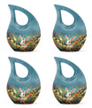 Colorful Flowers Rabbit Cremation Urn,