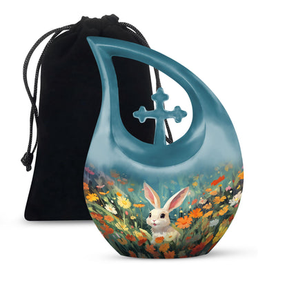 Colorful Personalized Pet Cremation Urn for Pet Ashes - 10-inch, 200 cu in - Yatskia