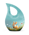Joyful Meadow Bunny Cross Drop large urn 