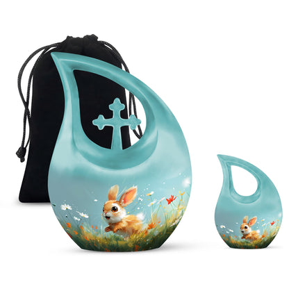 Personalized Pet Keepsake Urn for Pet Ashes - 10-inch, 200 cu in - Yatskia