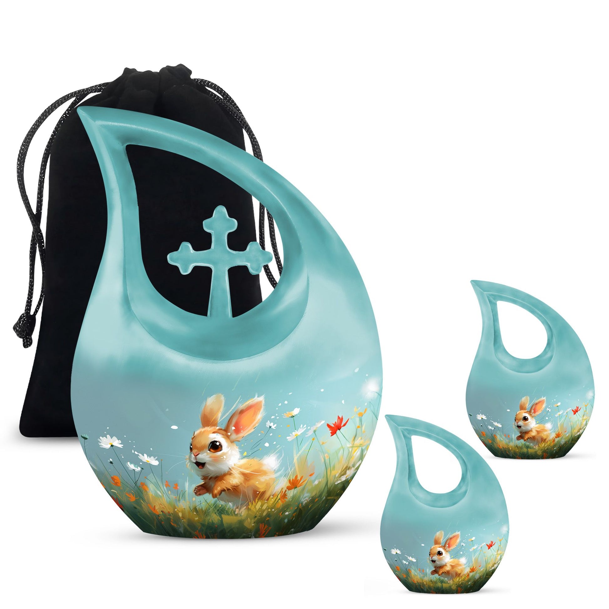 Baby Bunny Rabbit - Decorative Pet Memorial Keepsake For Beloved Animals