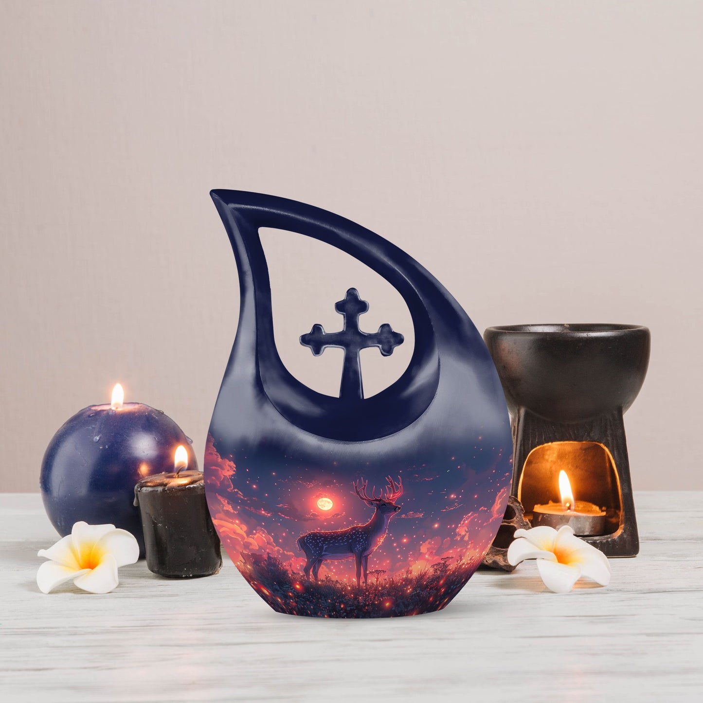 Enchanted Forest Stag Urn, 