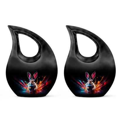 10 Inch Tall Supernova Rabbit Burst Urn