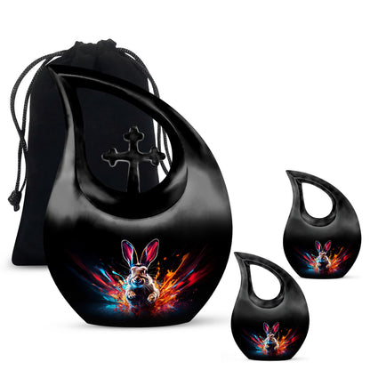 10 Inch Tall Supernova Rabbit Burst Urn