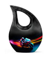 Motorcycle Rider Cremation Urn for Human Ashes - Memorial Urn for Dad
