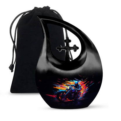 10-inch Neon Blaze Rider Urn,