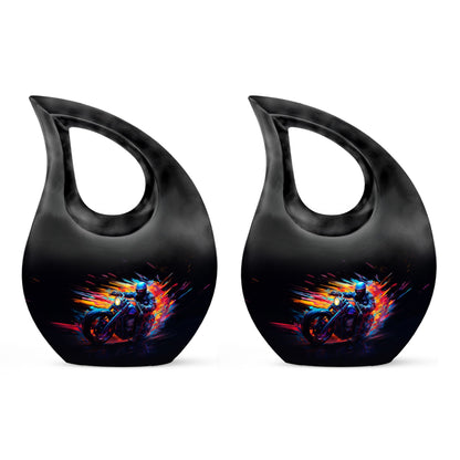 10-inch Neon Blaze Rider Urn,