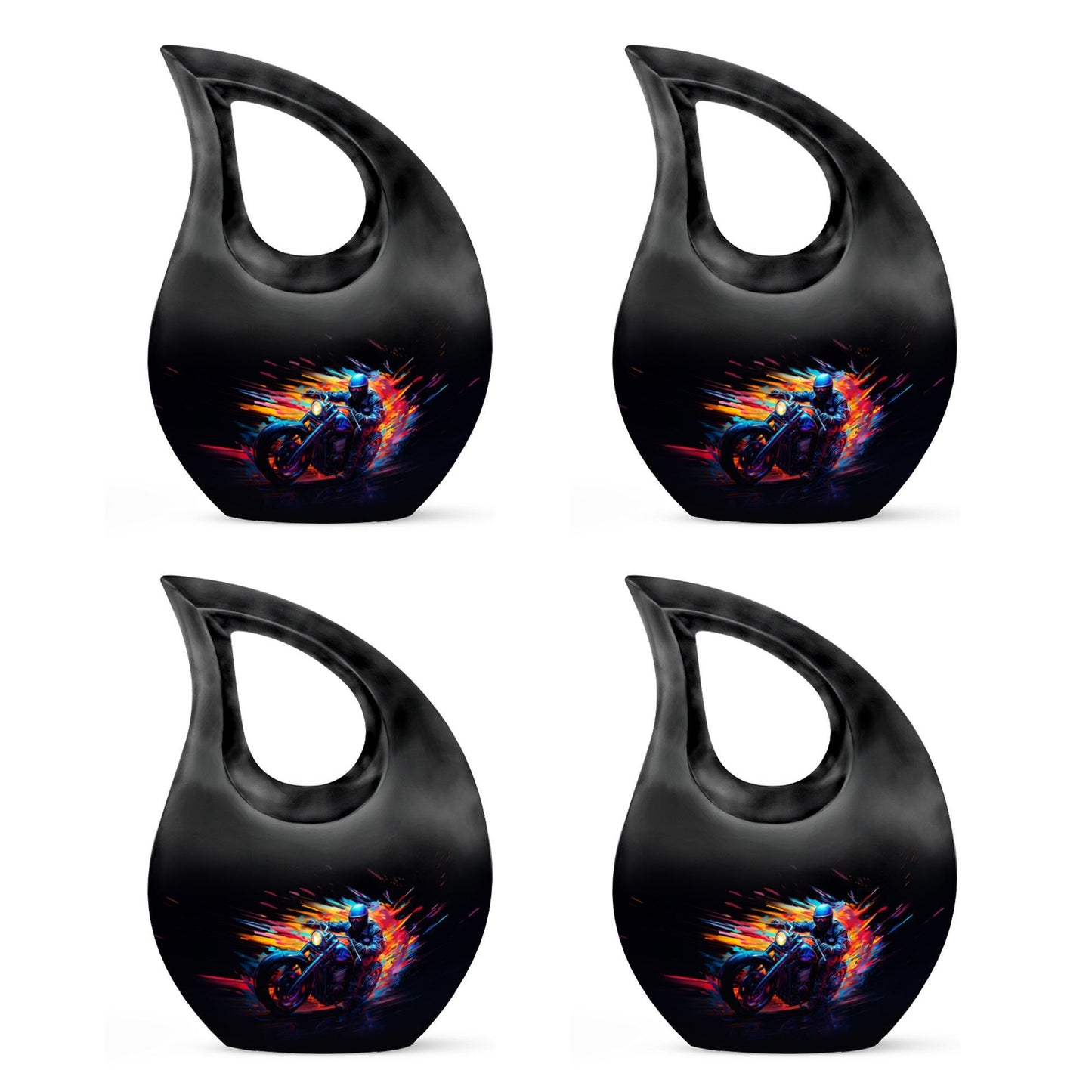 10-inch Neon Blaze Rider Urn,