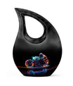 Neon-Colored Motorcycle - Urn For Human Ashes Adult Male