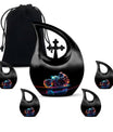 Neon Streak Biker Cross Drop Memorial Urn,