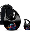 Neon Streak Biker Cross Drop Memorial Urn,