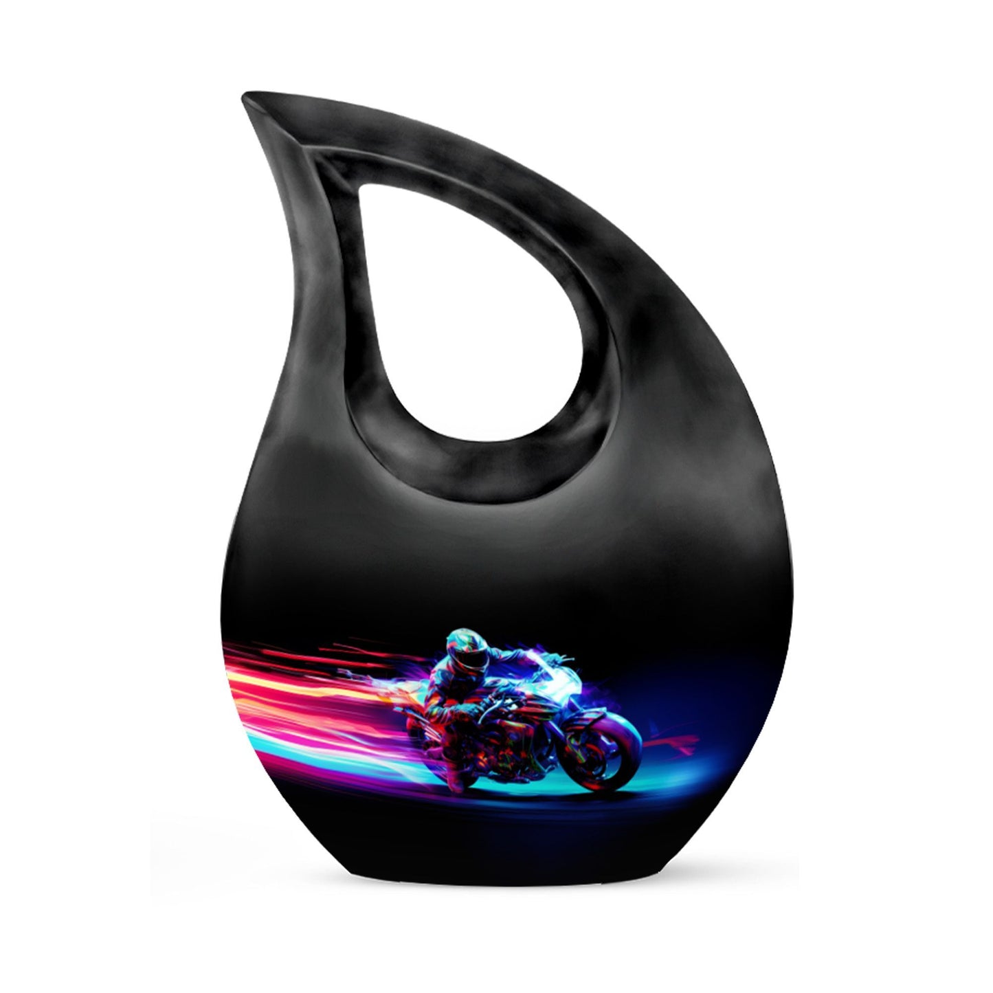 Racing Flame Motorbike themed Cross Drop design 