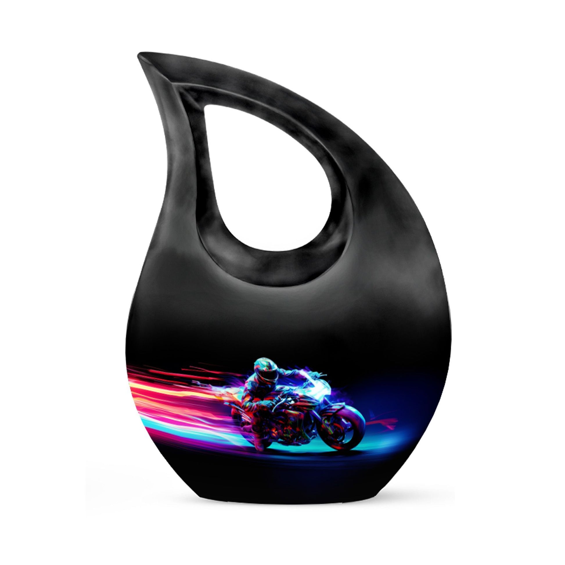 Racing Flame Motorbike themed Cross Drop design 