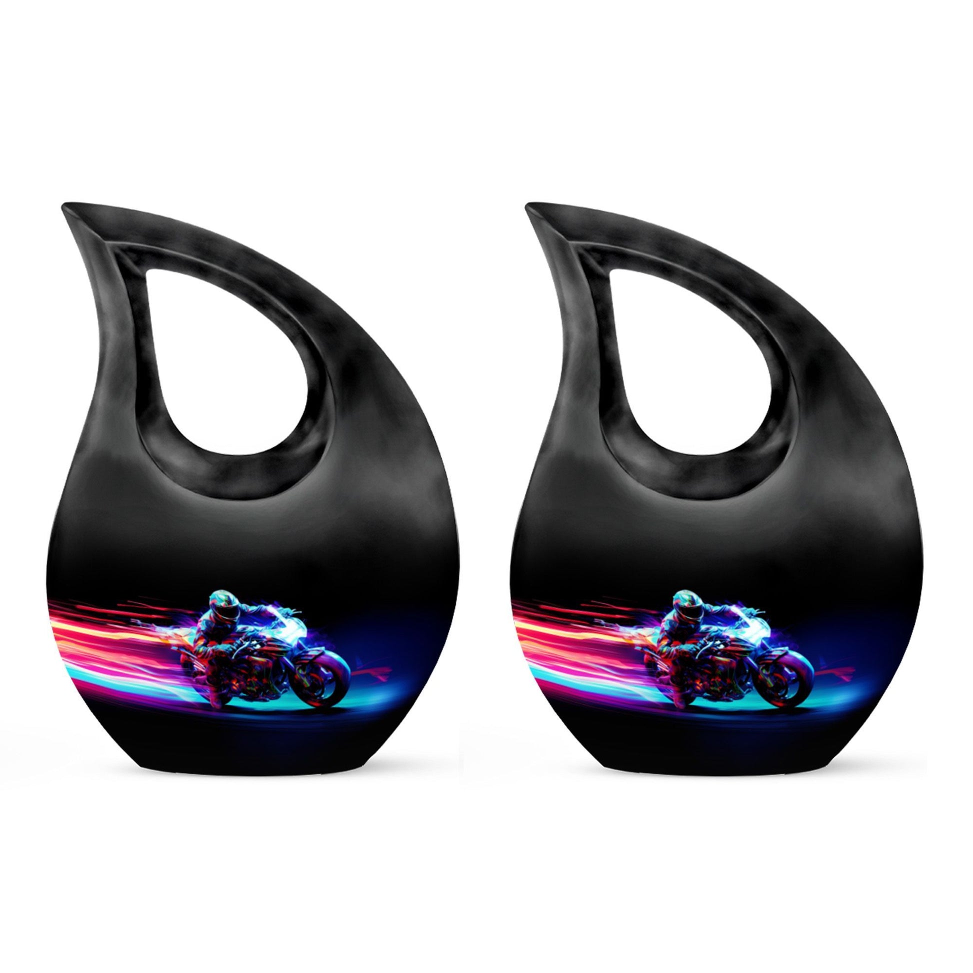 Racing Flame Motorbike themed Cross Drop design 